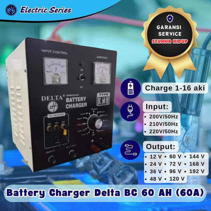 BATTERY CHARGER ACCU/CAS AKI DELTA BC 60 AH (DT 660D)
