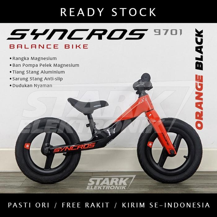 Balance Bike Pacific Syncros Pc 9701 Push Bike Sepeda Anak Pacific