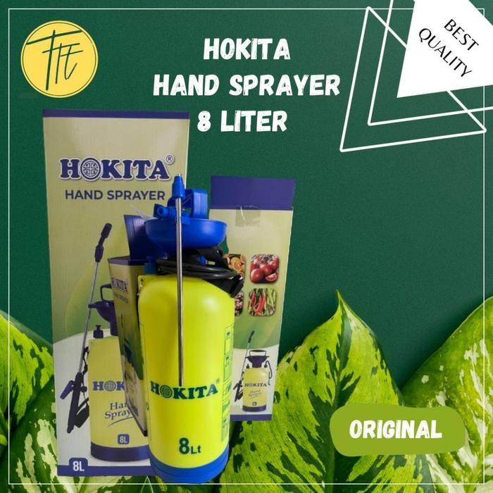 Sprayer Manual Hokita 8 Liter alat semprot hama & tangki semprot desinfektan Tanaman Semprotan