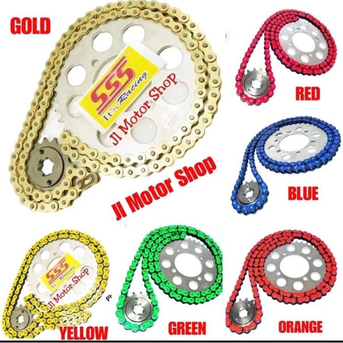 Gir Gear Set GearSet SSS 428 Supra x 125 Karisma Blade New RevoWarna