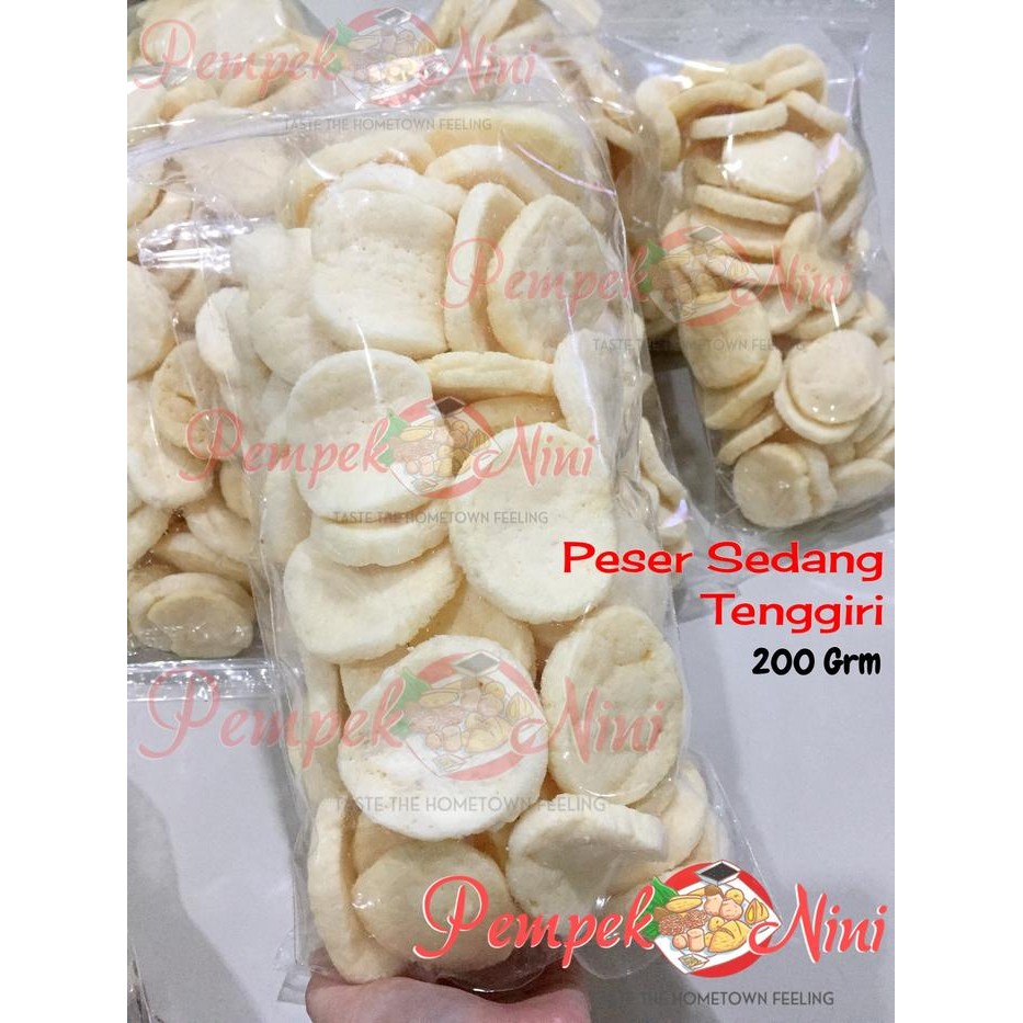 

New Kerupuk/Kemplang Kancing/Peser Sedang ikan Tenggiri asli Palembang