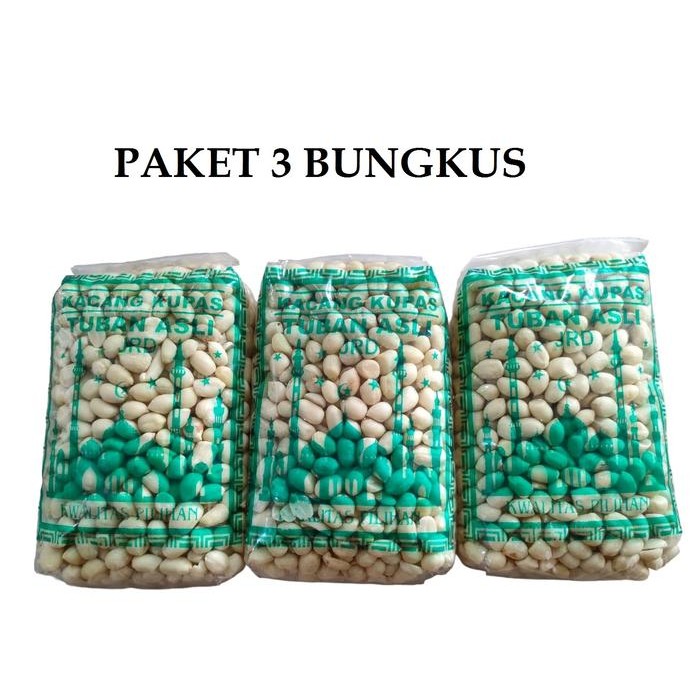 

New PAKET 3 BUNGKUS KACANG KUPAS TUBAN ASLI KUALITAS SUPER