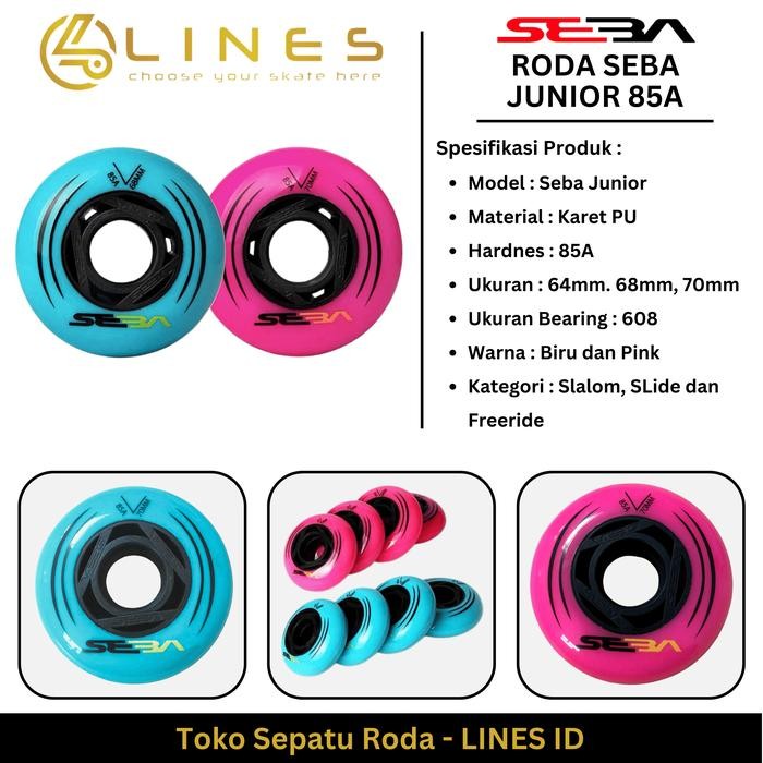 RODA WHEEL SEBA SEPATU RODA INLINE SKATE 68mm 85A FREESTYLE SLALOM Promo