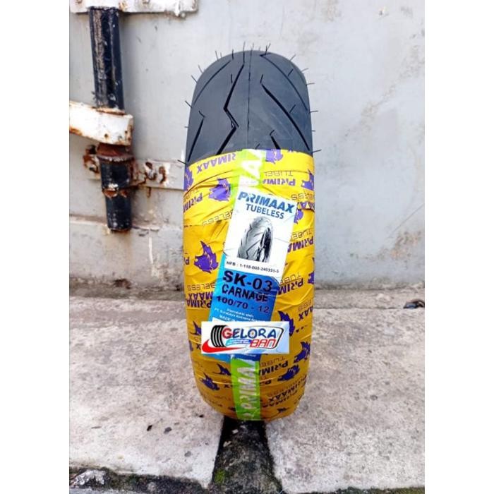 Ban Tubeles Matic Fazio Filano 100/70-12 Ban 110/70-12 Ban 120/70-12 Ban Primaax sk-03 100/70-12 ban