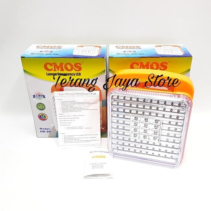 Lampu Emergency Cmos Hk-88 Lampu Rechargeable Cmos Hk88 Terlaris