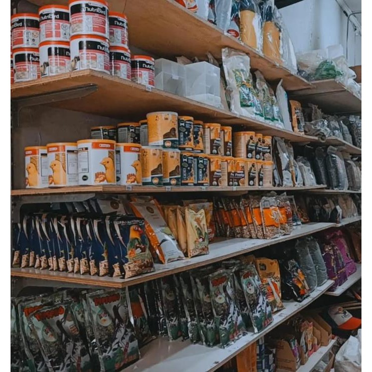 Gabah Beras Merah & Putih Bangsal Pakan Burung Lovebird Perkutut Falk