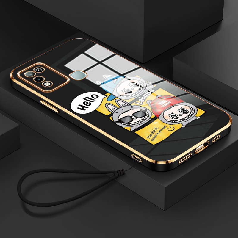 Casing Hp Untuk Infinix Hot 9 Play Hot 10 Play Hot 11 Play Case HP Casing tali lapisan Kasing Siliko