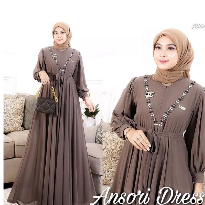 Gamis Lebaran 2023 Model Gamis Terbaru Ansori Dress Wanita Mewah