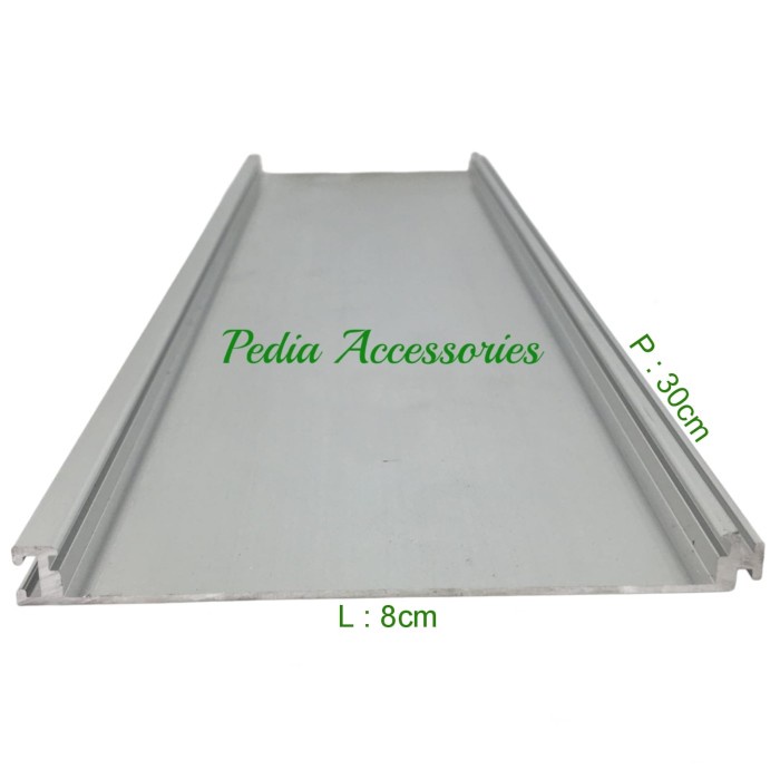 

READY PAPAN NAMA MEJA ALUMINIUM/ALUMINIUM SLIDING 1 SISI UK : 8X30CM COD