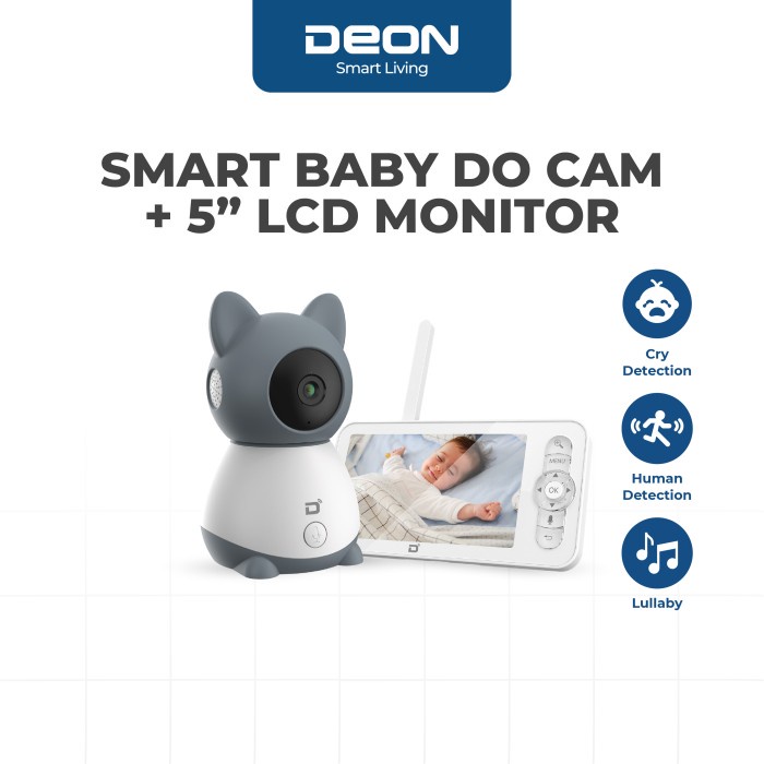 PROMO! DEON Smart Home CCTV Indoor Monitor CCTV Baby Cam DO Cam + 5" Monitor