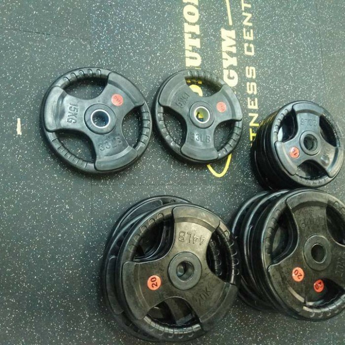 Nazar Plate Rubber Barbel Plate Import Berat 20Kg