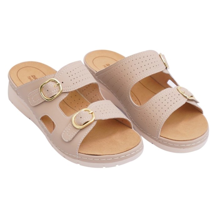 BEST SELLER Sandal kesehatan Kaki Total Contact DR KONG Beige 8000388