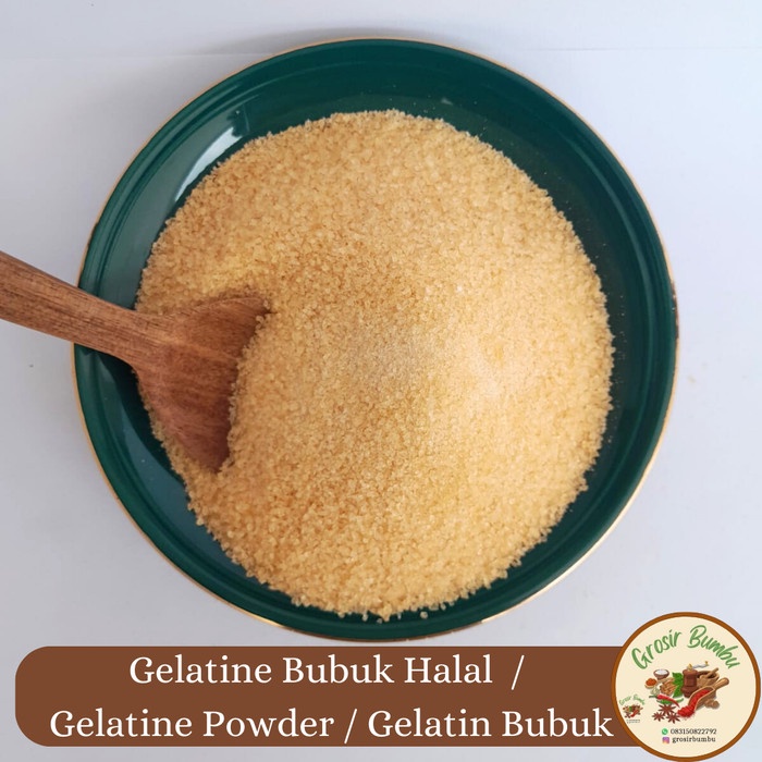 

GELATINE BUBUK HALAL 250 GRAM / GELATINE POWDER / GELATIN KODE 858