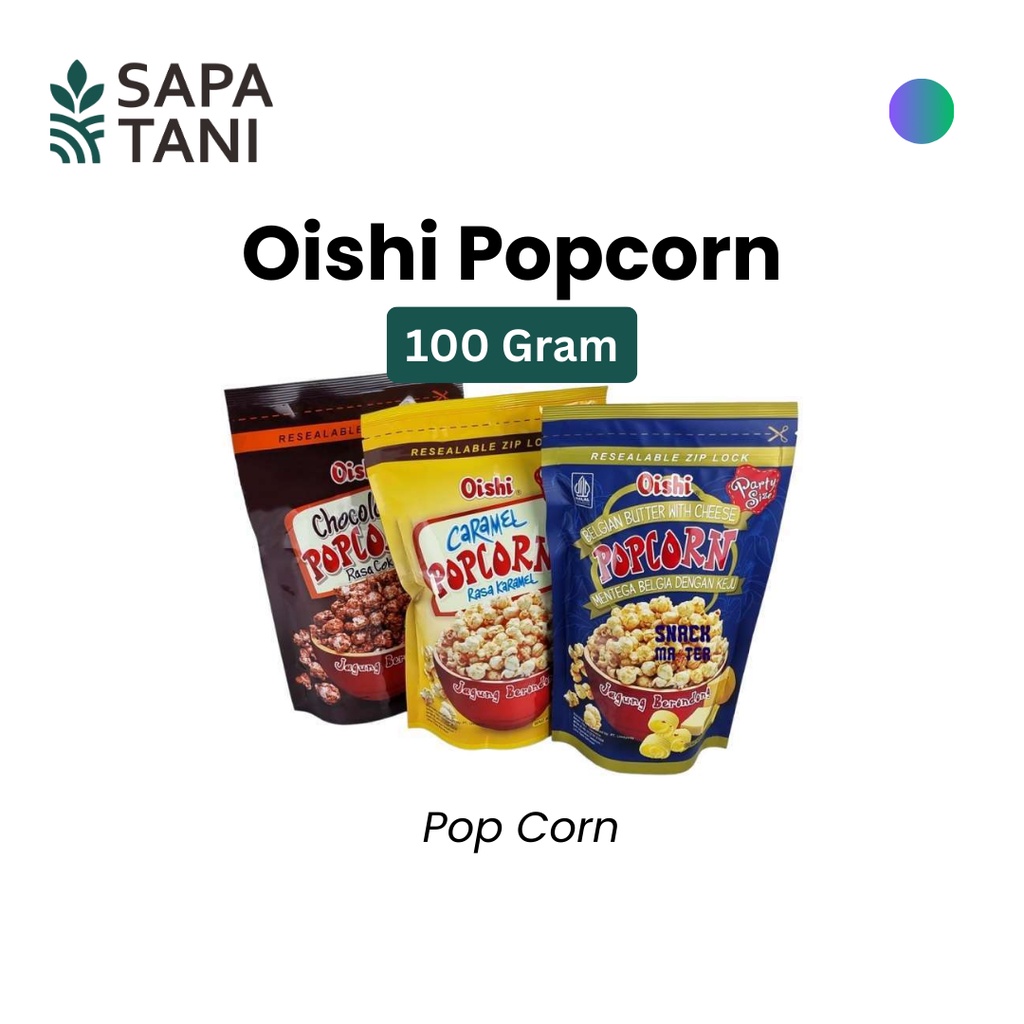 

Oishi Popcorn 100 gram Sapatani Popcorn Lezat, Gurih, Favorit Keluarga