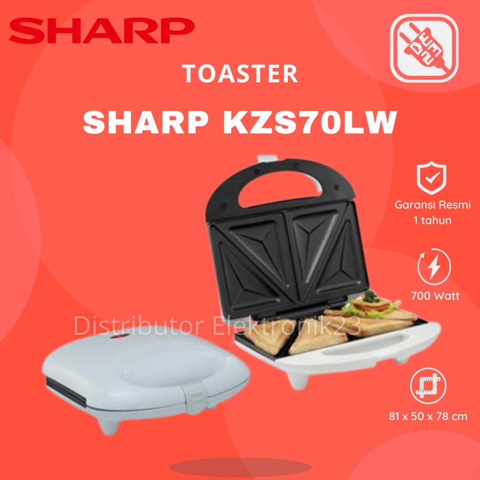 TOASTER ROTI KZL 70LW / PEMANGGANG ROTI BAKAR LISTRIK LOW WATT