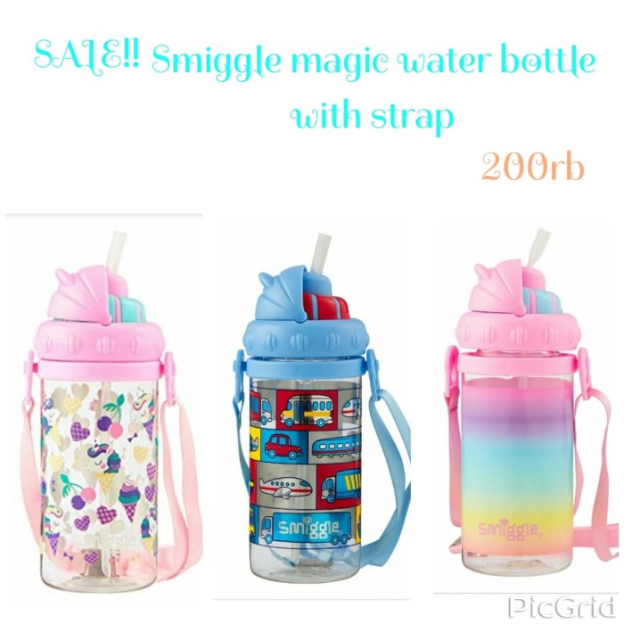 SALE smiggle water bottle with strap original/ botol air smiggle