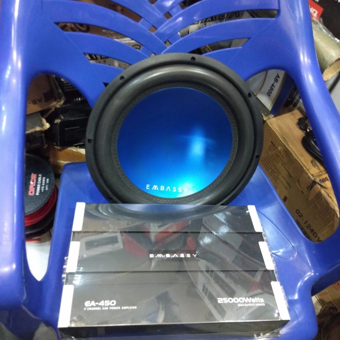 Paket Embassy Power Embassy EA-450 and Subwoofer Embassy seri ES-1228C