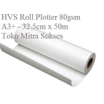 

Kertas HVS Roll Plotter 80gsm A3+ - 32.5cm x 50meter