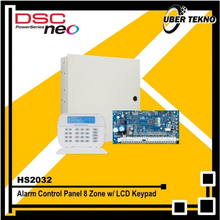 Bisa Spk Alarm Control Panel 8 Zone Dsc Neo Hs2032 + Lcd Keypad