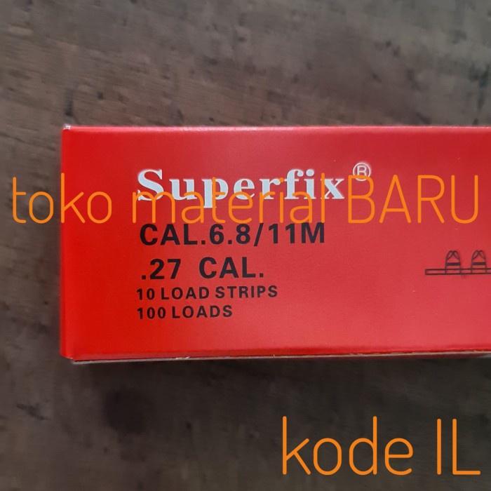 Terlaris- Superfix Red Strip Catridge Ramset Hilti Isi 100 Pcs