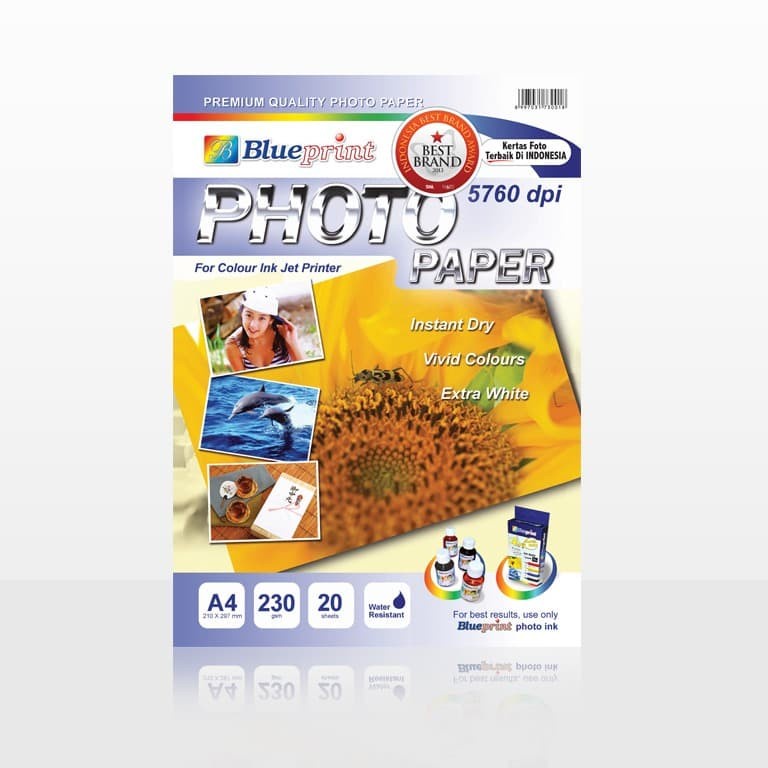 

BLUEPRINT GLOSSY PHOTO PAPER A4 230 GSM (MATAHARI) (BP-GPA4230)