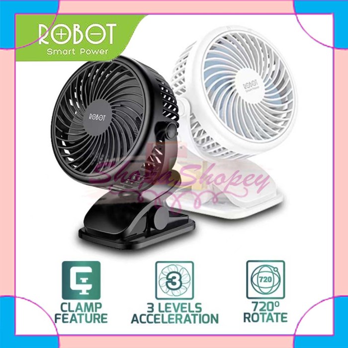 Lintang Elektrik - Kipas Angin Robot Rt-Bf10 Portable Mini Fan Portable 2000Mah Garansi