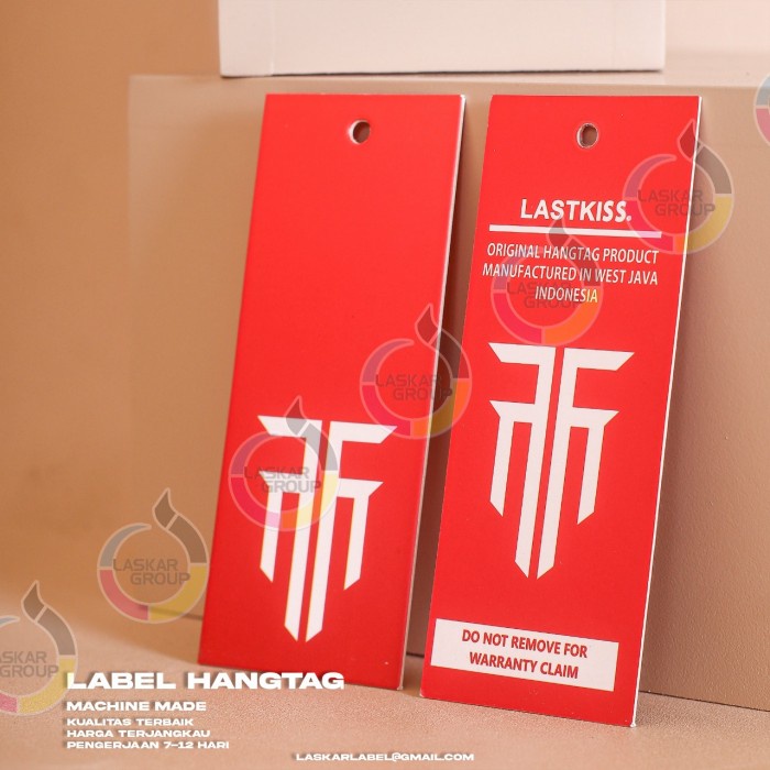 

hangtag tebal 700gram / label gantun kertas / label merek bahan kertas