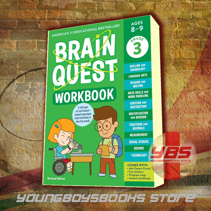 

TERBARU Brain Quest Workbook Grade 3 Ages 8-9