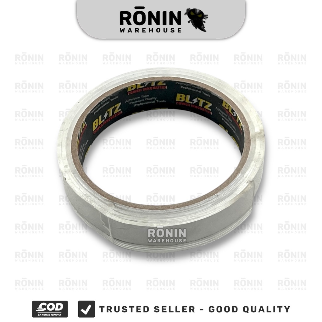 

BLITZ Isolasi Ivy Grip Double Tape Bolak Balik Transparan 3/4 inch x 1 m selotip bening serbaguna 2 sisi