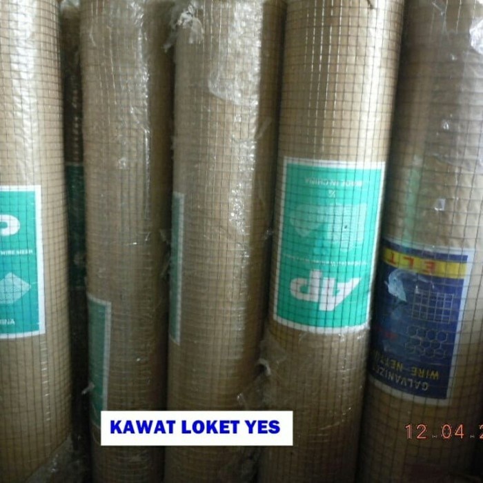 HOT SALE kawat loket putih /ram galvanis 1/2" per roll 10Meter -kawat ayakan