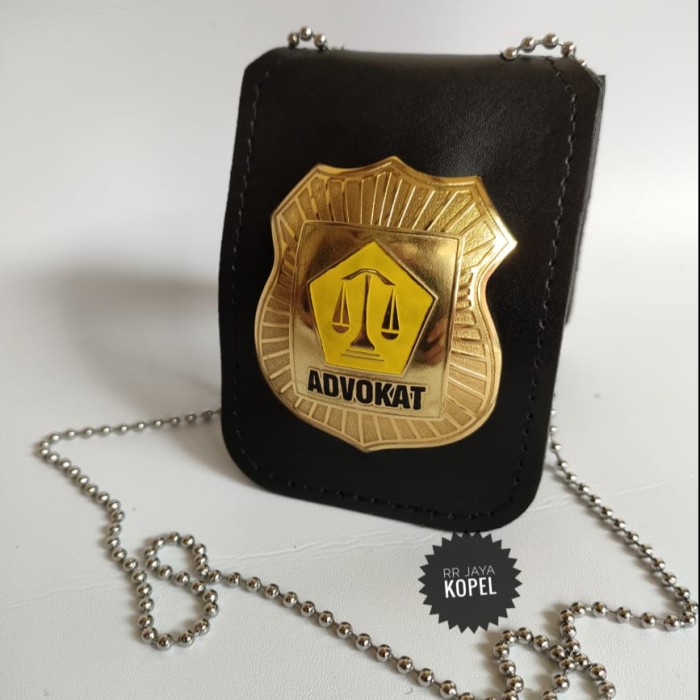 

Dompet Name tag ID card Kalung lencana Logo KTA ADVOKAT kulit Asli kua Kode 1067