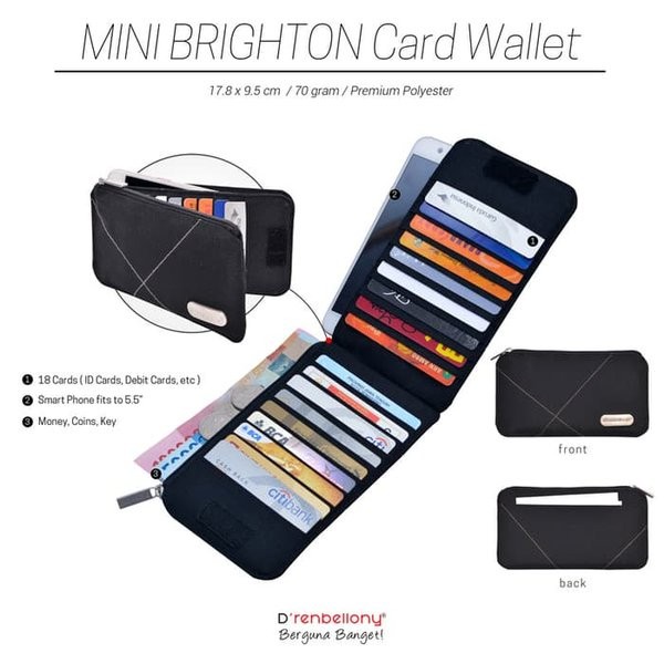 

Mini Brighton Card Wallet D 39 renbellony Dompet Kartu HPO Unisex Kode 112
