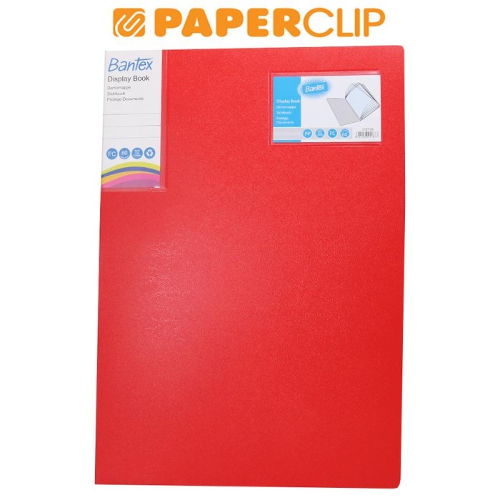 

TERBARU DISPLAY BOOKS / CLEAR HOLDER BANTEX 3187 FOLIO 60 09 RED BISA GRAB!