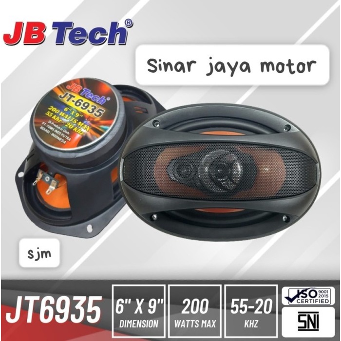 Speaker Mobil Berbentuk Oval Jb Tech Jt-6935 Jb Tech Speaker Oval
