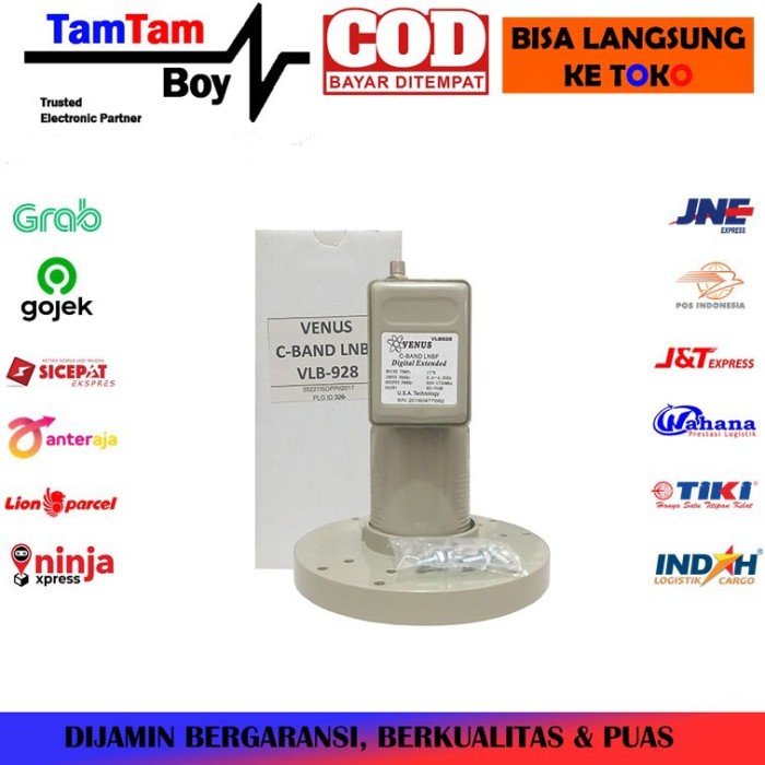 LNB C Band Single Out Venus VLB-928 1 Satelit 1 Receiver Parabola