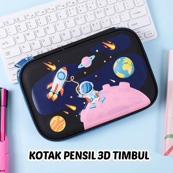 

HEMAT Tempat Pensil Astronot 3D Timbul Kualitas Premium Kotak pensil astronaut hadiah ulang tahun