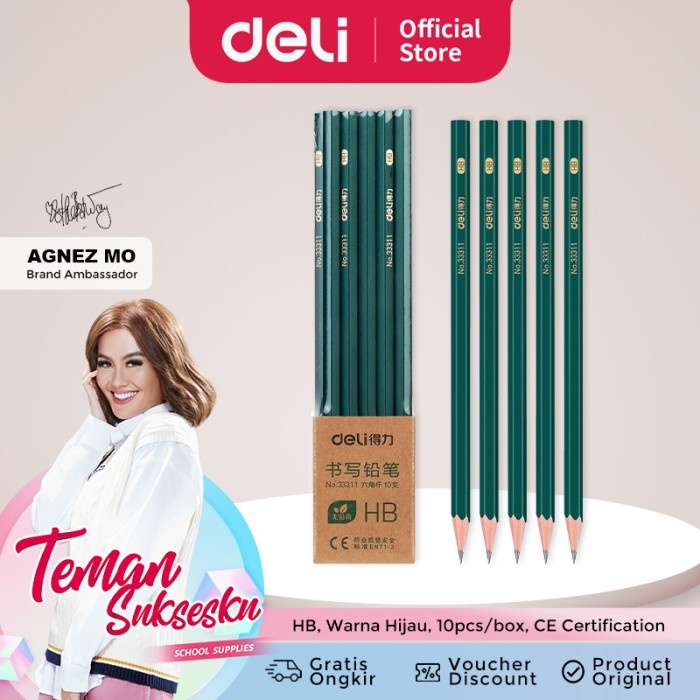 

GRATIS ONGKIR Deli Pensil / Pencil Kayu Hb 2B Cocok Untuk Anak Sekolah Dan Colorfull