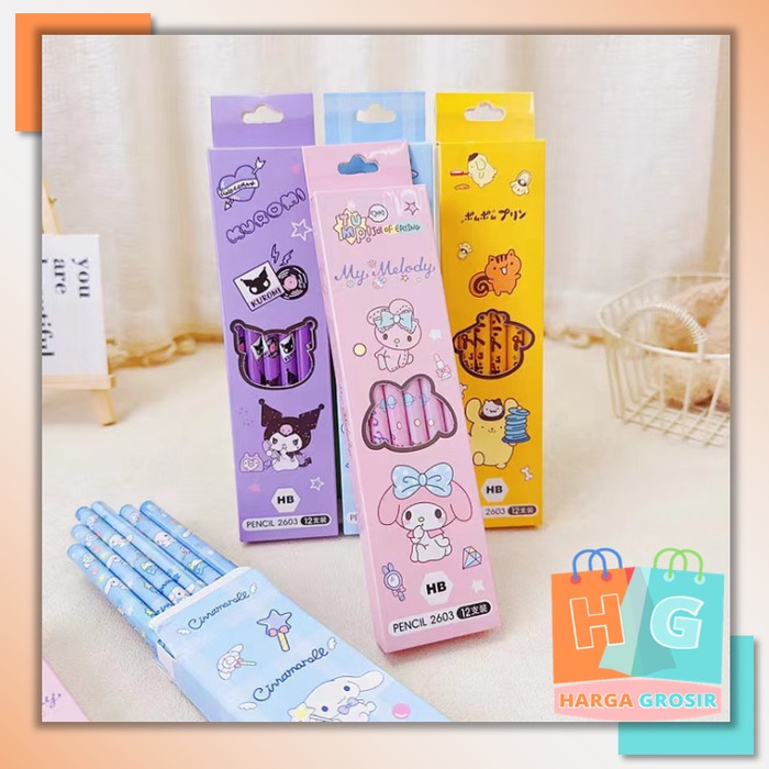 

TERBARU Harga Grosir - Cute Pensil Belajar Isi 12 PCS / Pensil Anak Sekolah / Pensil Box Isi 12 PCS