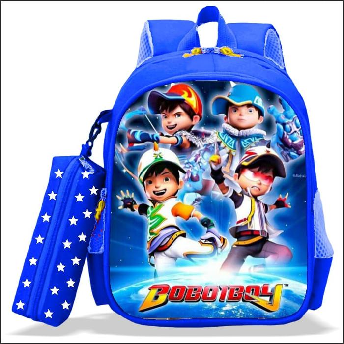 

TERBAIK Tas Ransel Sekolah Anak Laki Laki Karakter BOBOIBOY 2in1 / Free Tempat Pensil / Tas Anak