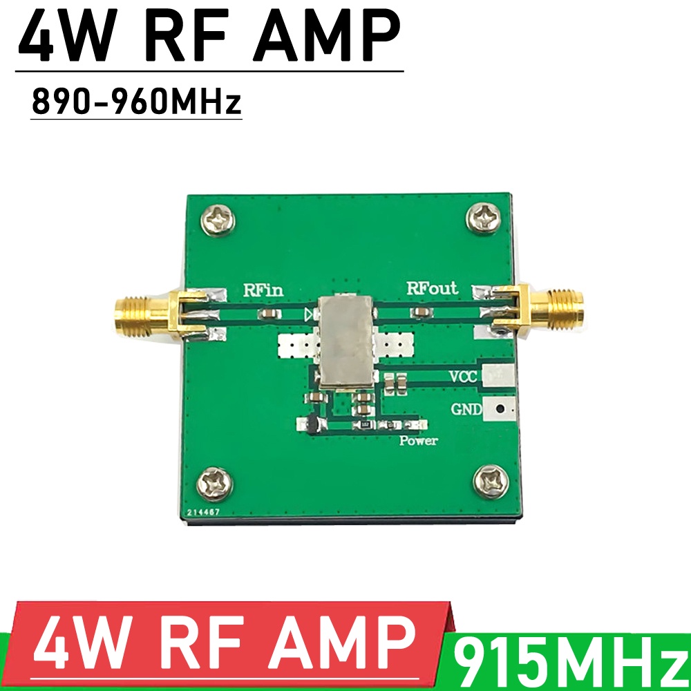LIM 915MHz 4W RF AMP 890MHz-960MHz RF power amplifier FOR for FM HF VHF / UHF RFID Ham Radio