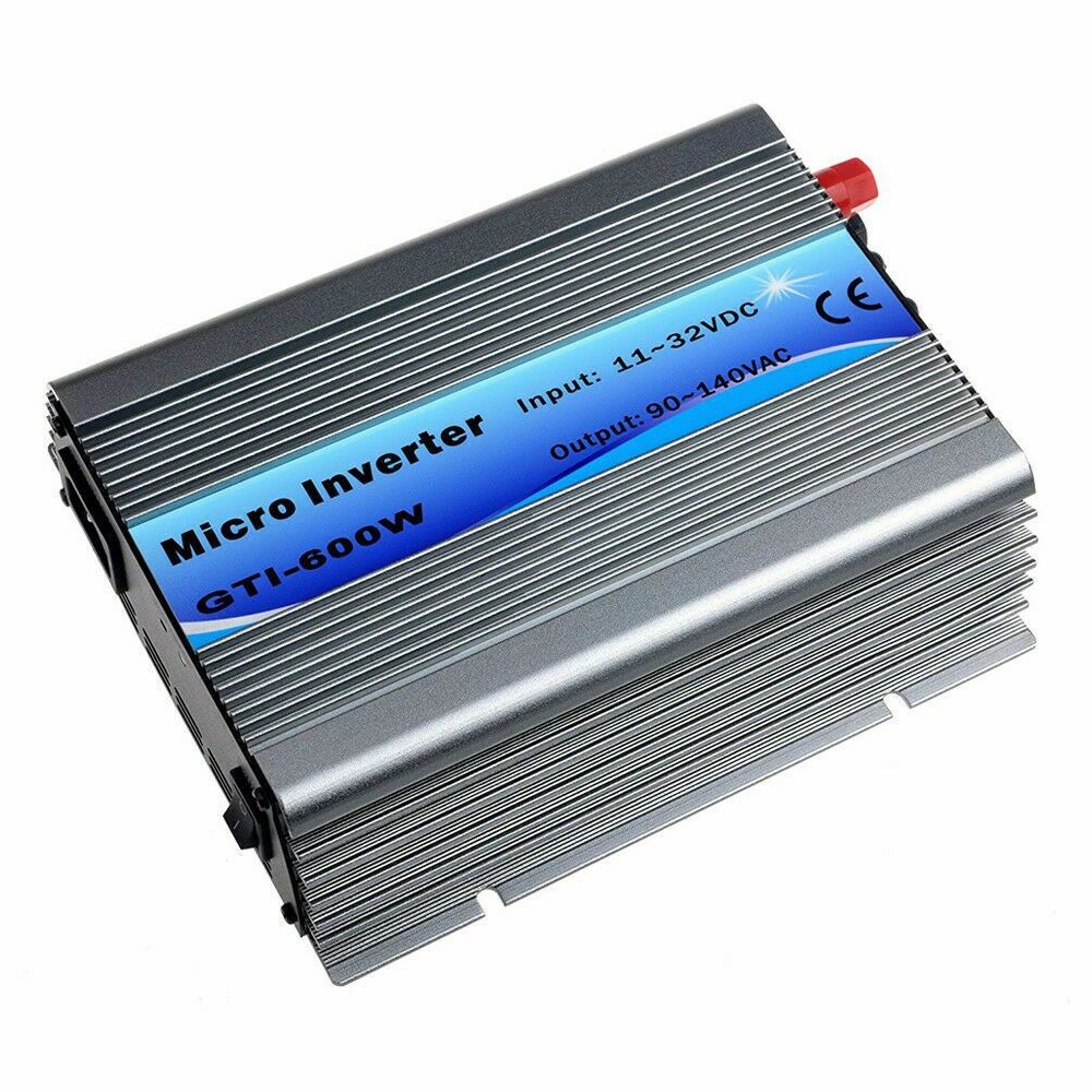MONC 600W On Grid Tie Inverter 600W Micro Inverter Input DC 11-32V to AC90-140V or AC180-260V DC Sol