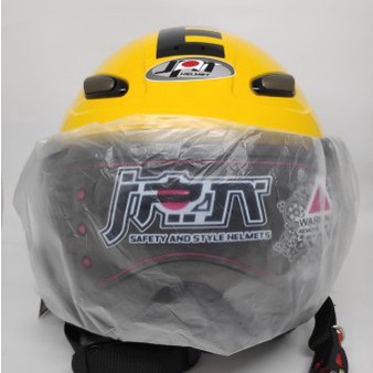 Helm Motor Sni Jpn Kawai Momo Kaca Pilot Kuning Gloss