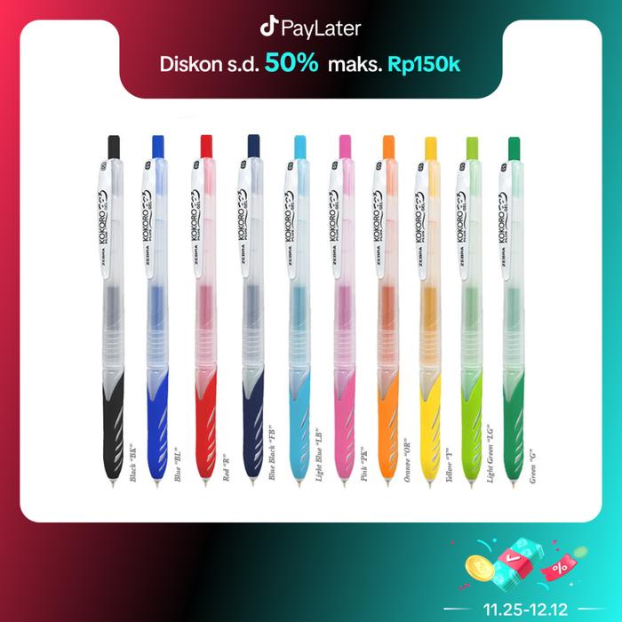 TERBARU ZEBRA Kokoro Plus 05 - Pulpen Gel