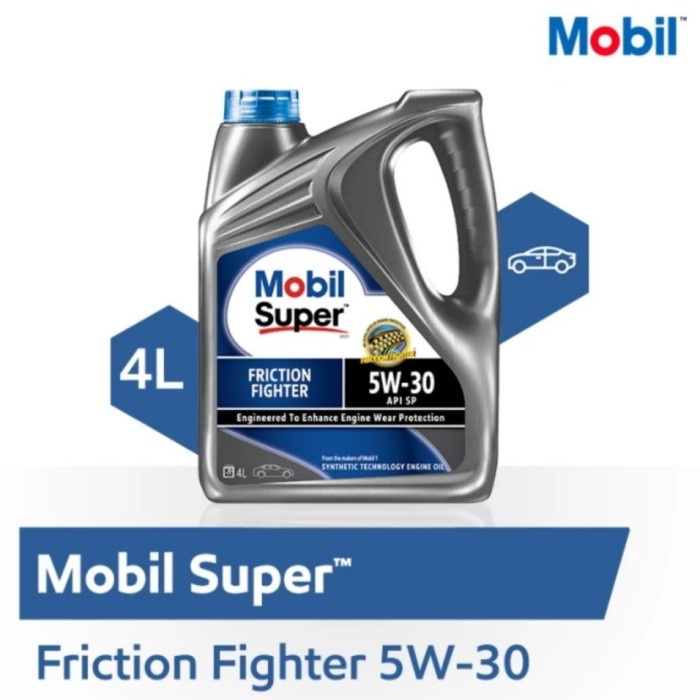 Oli Mobil Super Friction Fighter 5W30/5W-30/5-W30 Api Sp (4L/4 L)