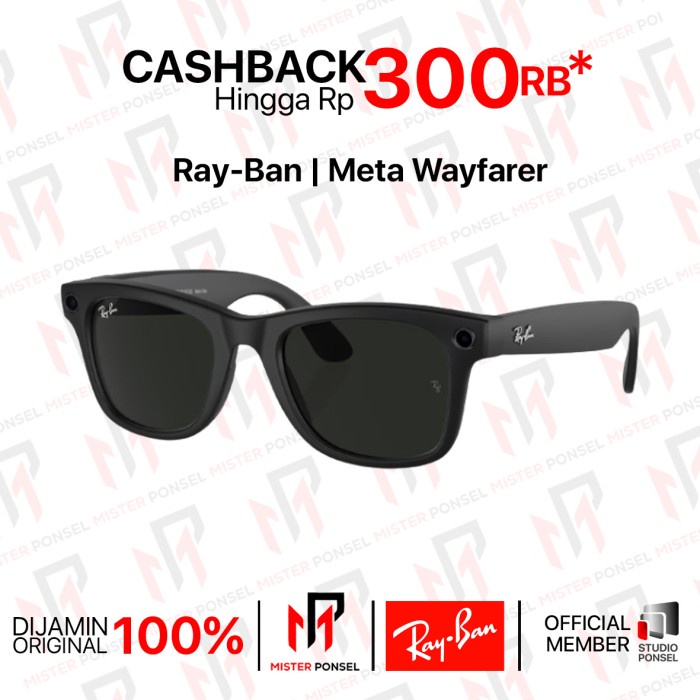 Kacamata Pintar Ray-Ban Meta Smart Glasses RayBan Wayfarer 2023 New