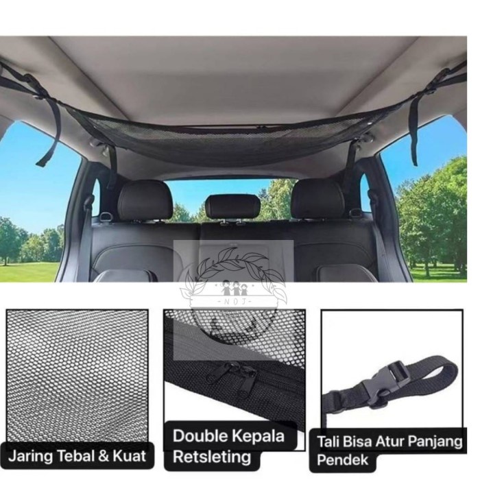 

Jaring Penyimpanan Atap Interior Universal Semua Mobil Kantong Tas Car