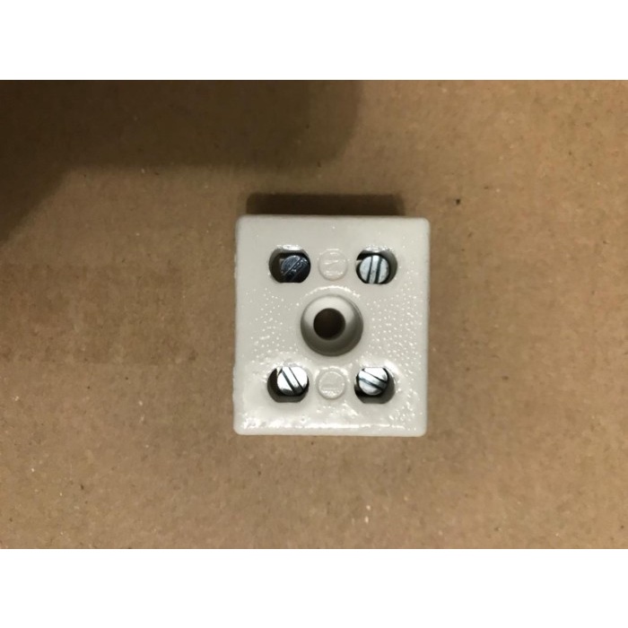 monggo] Terminal Block Keramik 2 Pole 30 Ampere 2P 30A made in Europe / jerman