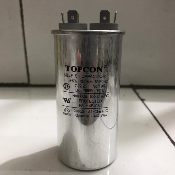 :<:<:<:<] Kapasitor Capacitor TOPCON Running 30UF 30 UF Micro 450V 450 Volt
