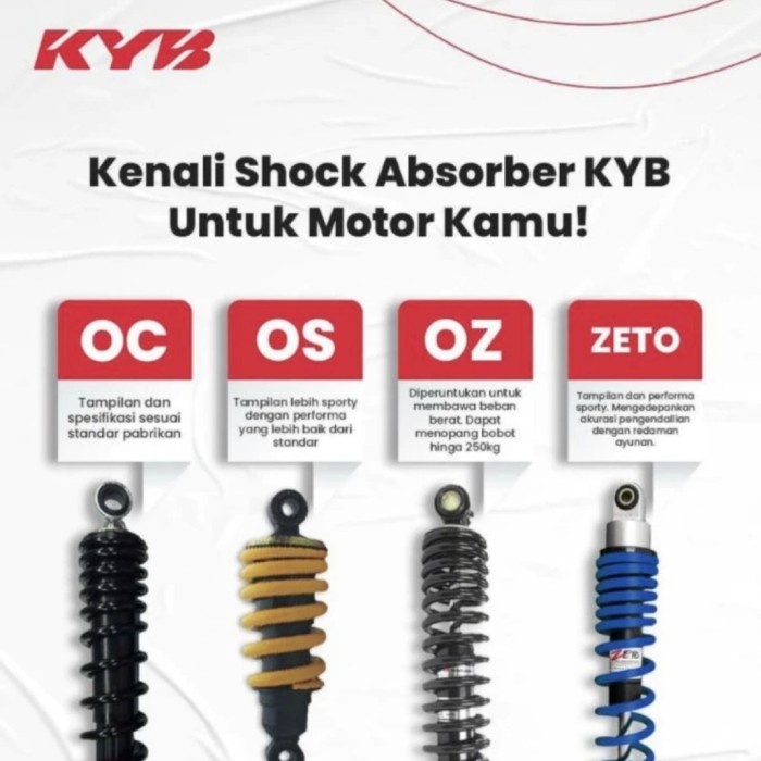New Shockbreaker Shock Belakang Jupiter Mx King Kyb Zeto Kayaba Zeto Ori