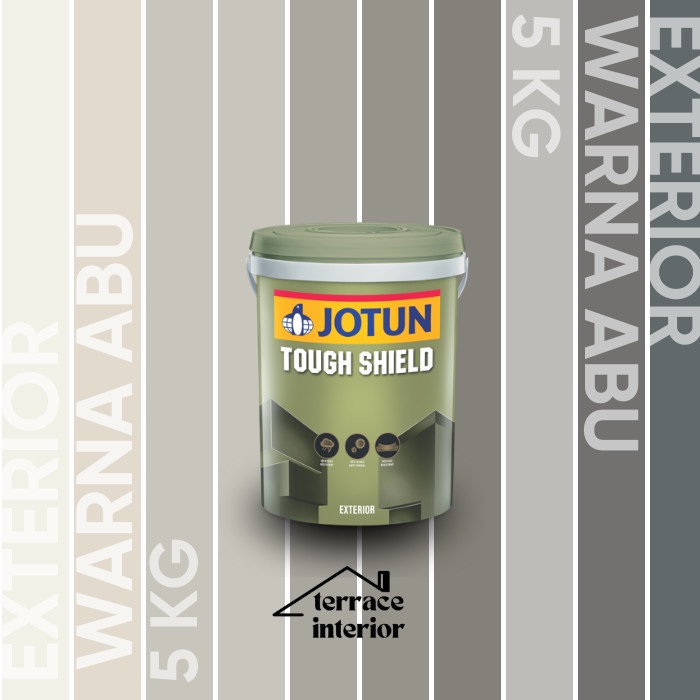 Cat Tembok Tough Shield Jotun Warna Abu 5 Kg